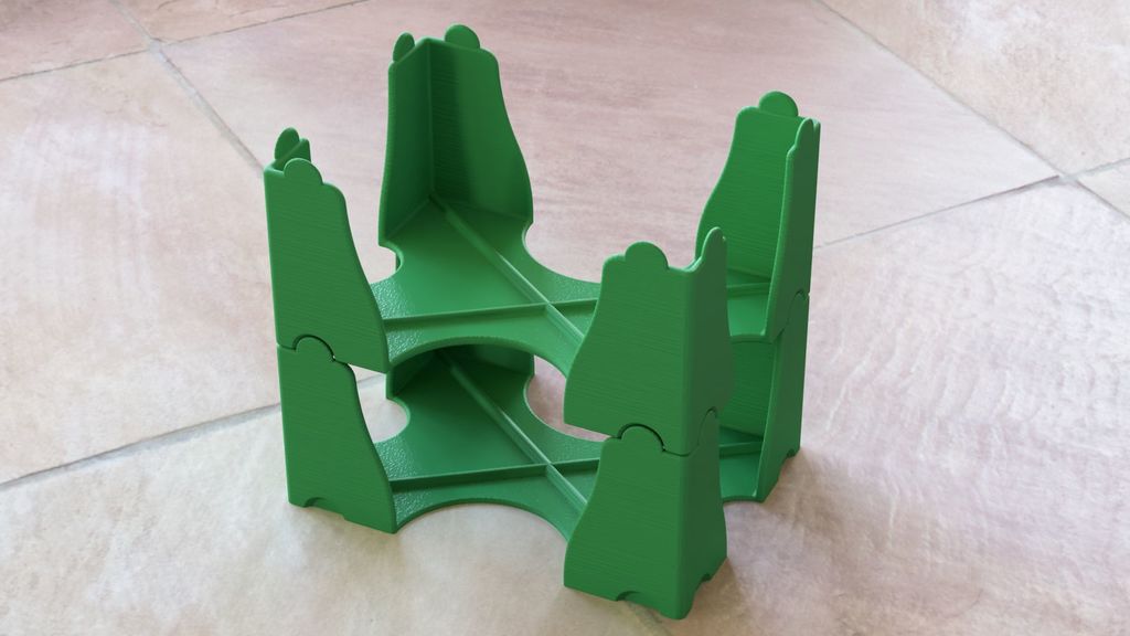 Miniatura 2 do modelo 3D Stackable Card Trays