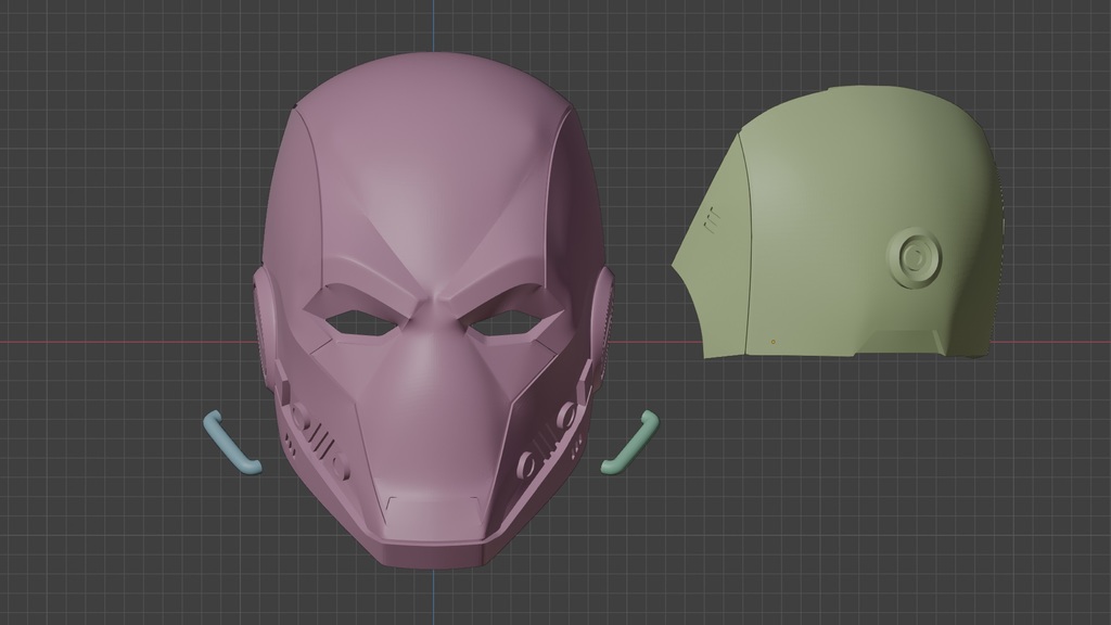 Cyber Red Hood Inspired Helmet