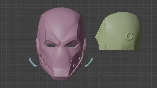 Cyber Red Hood Inspired Helmet