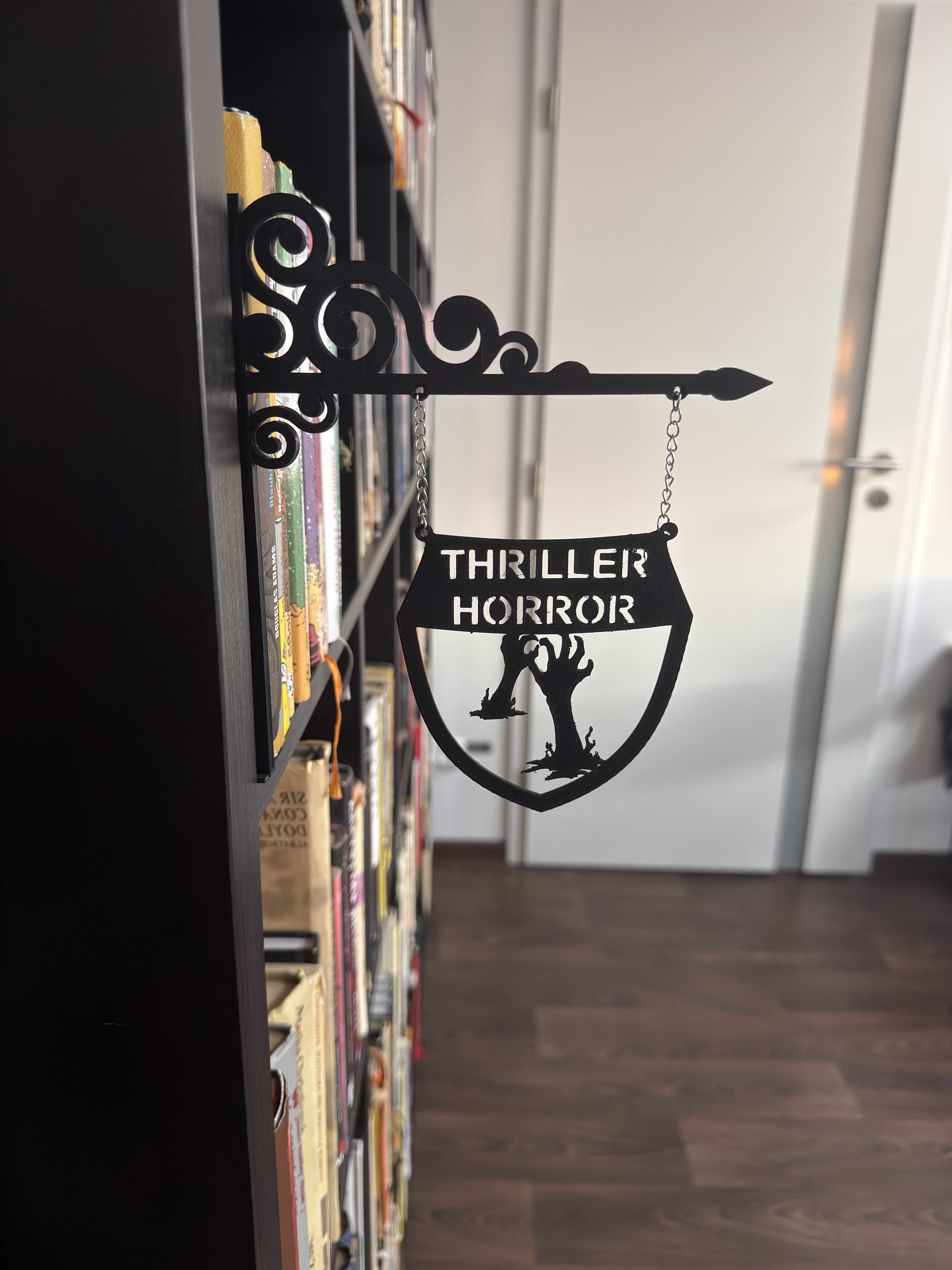 Library sign : Thriller horror 3D model
