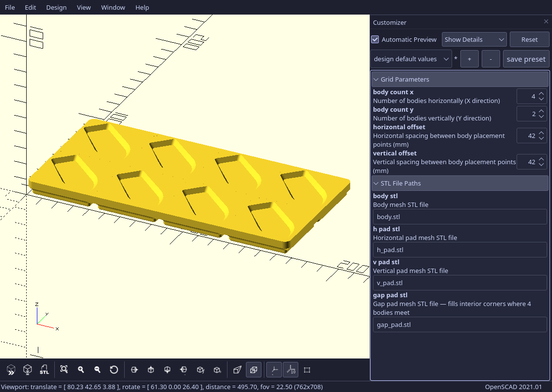 Miniatura 3 do modelo 3D Gridfinity 3D Benchy display tiles + generator!