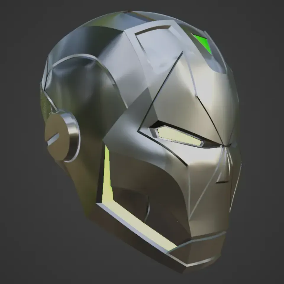 Iron-Doom V2 inspired Helmet by Budwin, Download free STL model