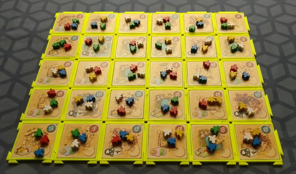 Miniatura 2 do modelo 3D Five Tribes Interlocking Tile Tray