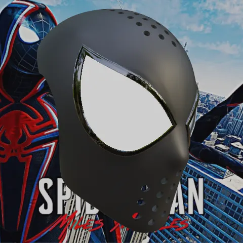 Miles Morales 2099 Inspired Face Shell