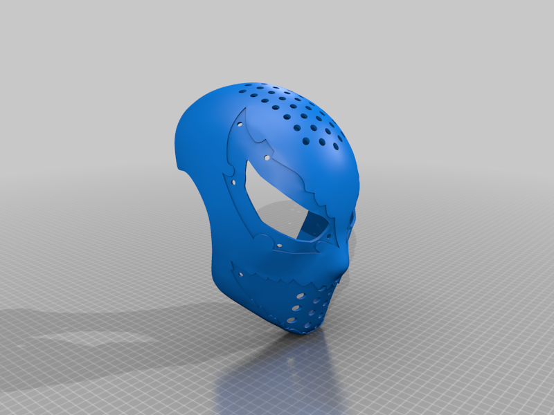 Miniatura 6 do modelo 3D Carnage inspired face Shell