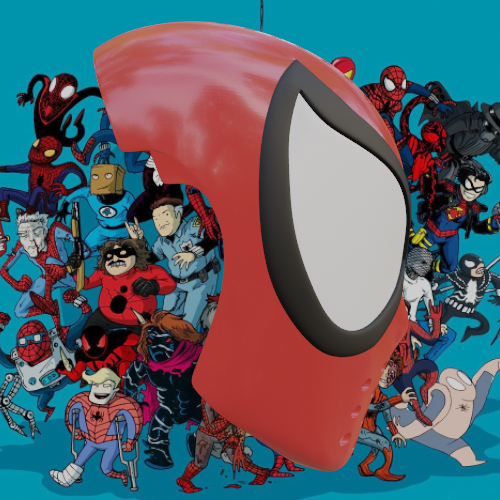 Ben Riley Inspired Spider-man Face Shell por Budwin | Descargar modelo ...
