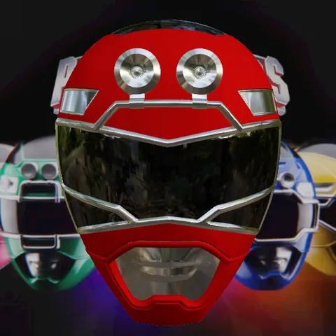 Red Turbo Ranger Inspired Helmet