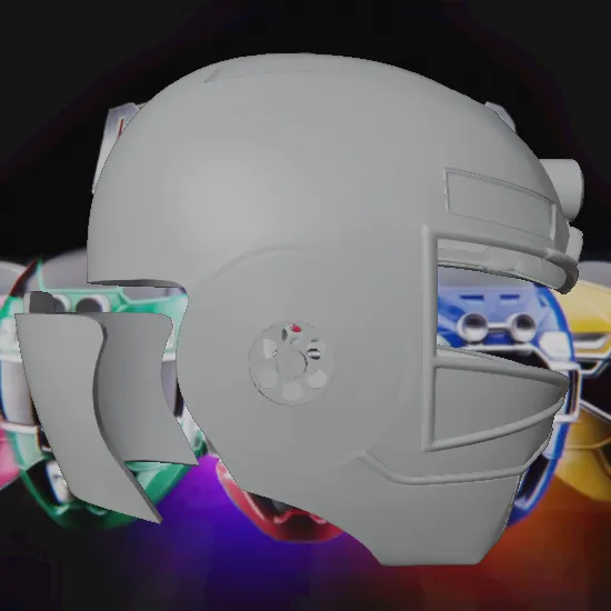 Red Turbo Ranger Inspired Helmet by Budwin | Download free STL model ...
