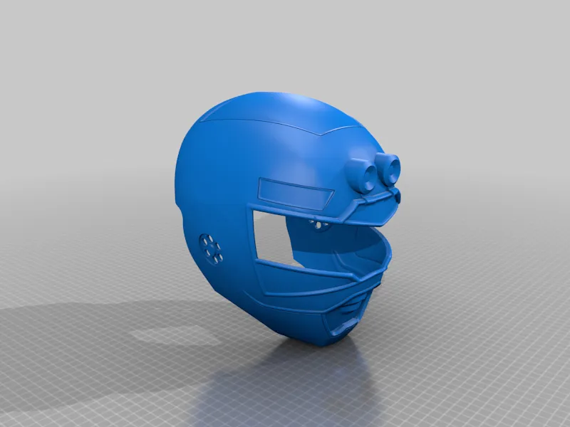 Red Turbo Ranger Inspired Helmet by Budwin | Download free STL model ...