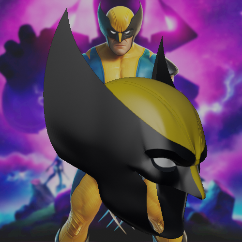 Wolverine Inspired Helmet 3D model thumbnail