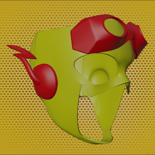Kid Flash Inspired Helmet 