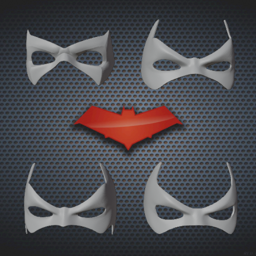 Red Hood Domino Inspired Mask Pack par Budwin | Téléchargez ...