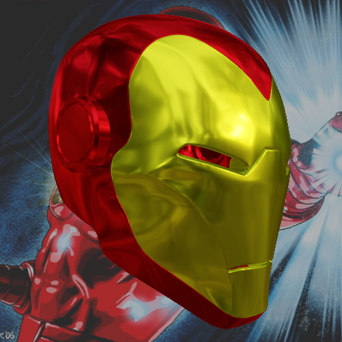 Classic Iron Man Inspired Helmet 