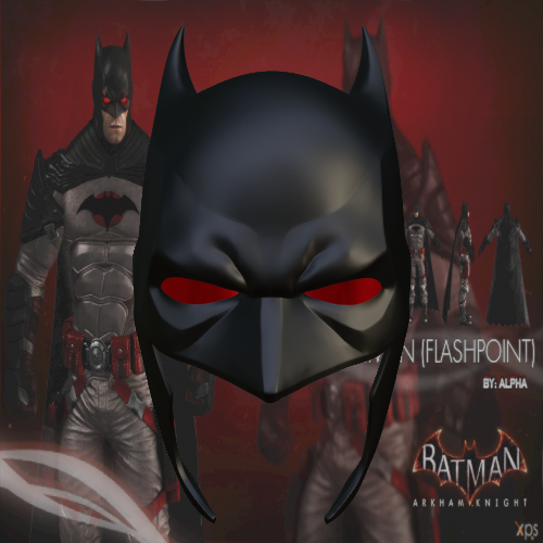 Miniatura 2 do modelo 3D Batman Flashpoint Inspired Mask