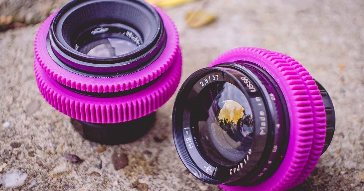 Seamless Lens Focus Gear Generator by Chrizz Download free STL model