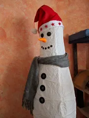 Ikea lamp snowman kit.