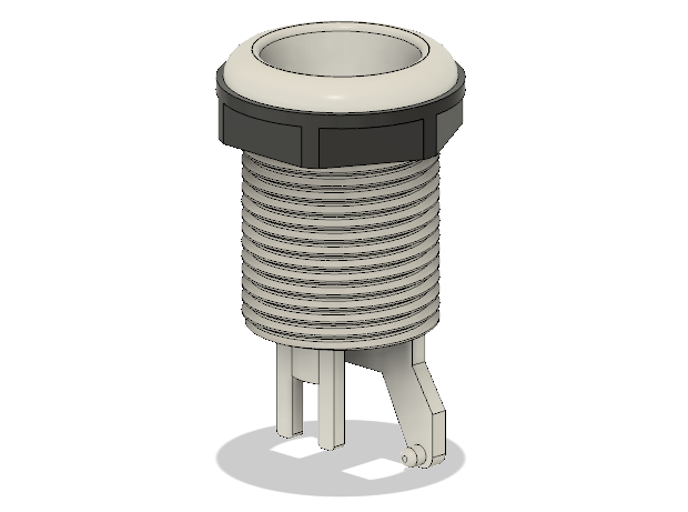 Miniatura 2 do modelo 3D 30mm Arcade Button Shell