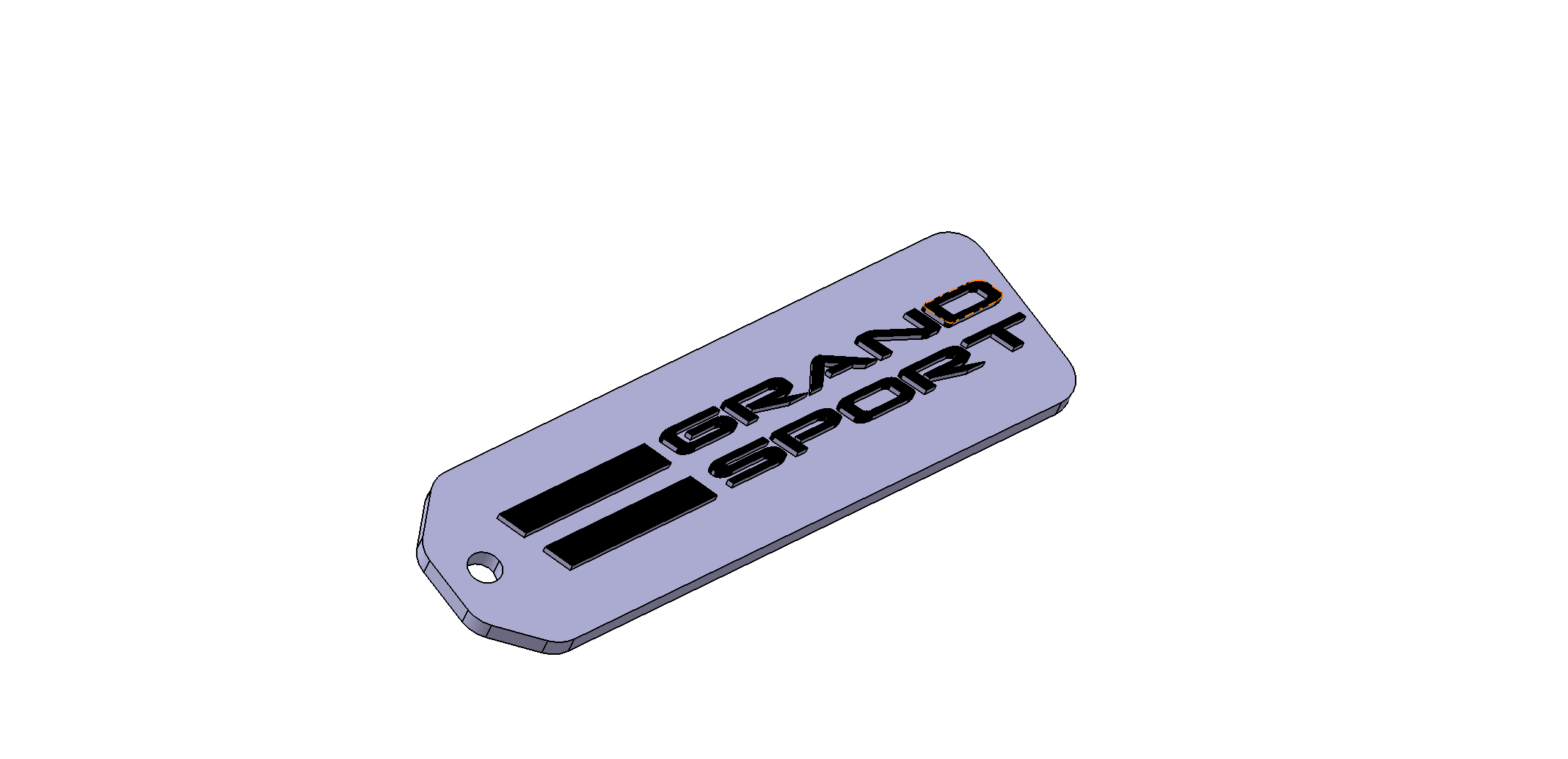 Corvette Grand Sport Logo Key chain