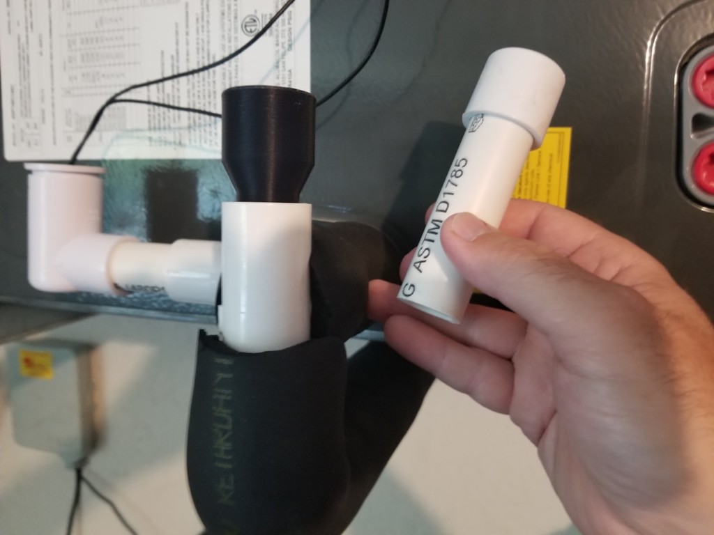 Home AC Condensation Drain Line Vacuum Adapter by Download free STL