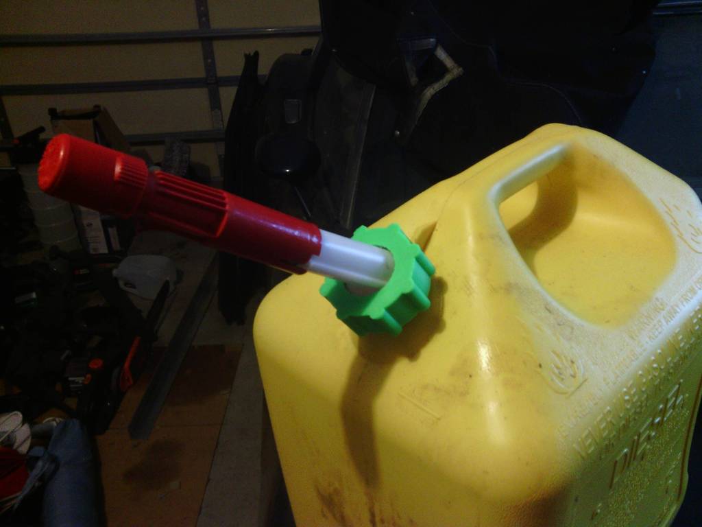 Gas can spout nut