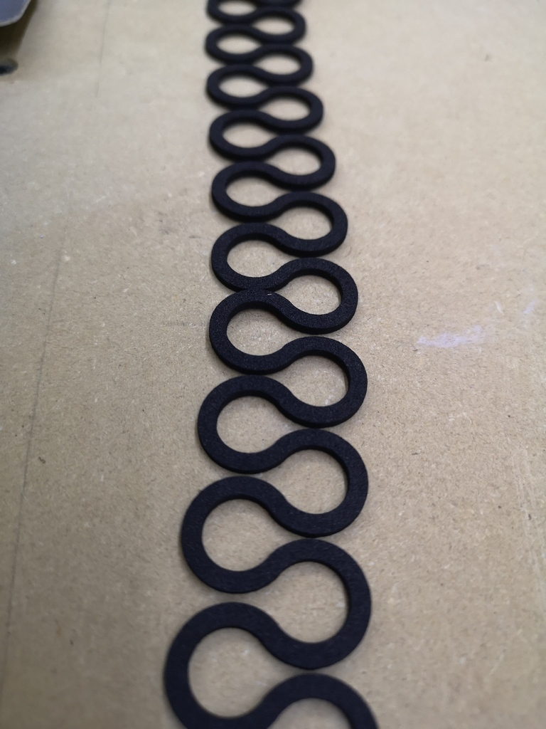 EVA foam chainmail, or flexible filament chainmail by Dread Maker