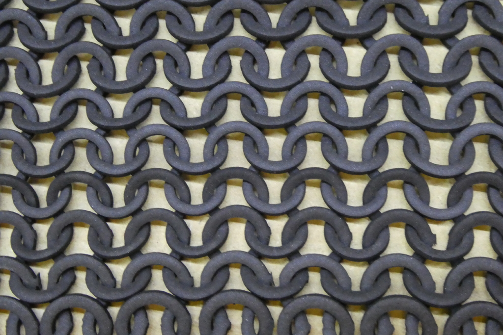 EVA foam chainmail, or flexible filament chainmail by Dread Maker