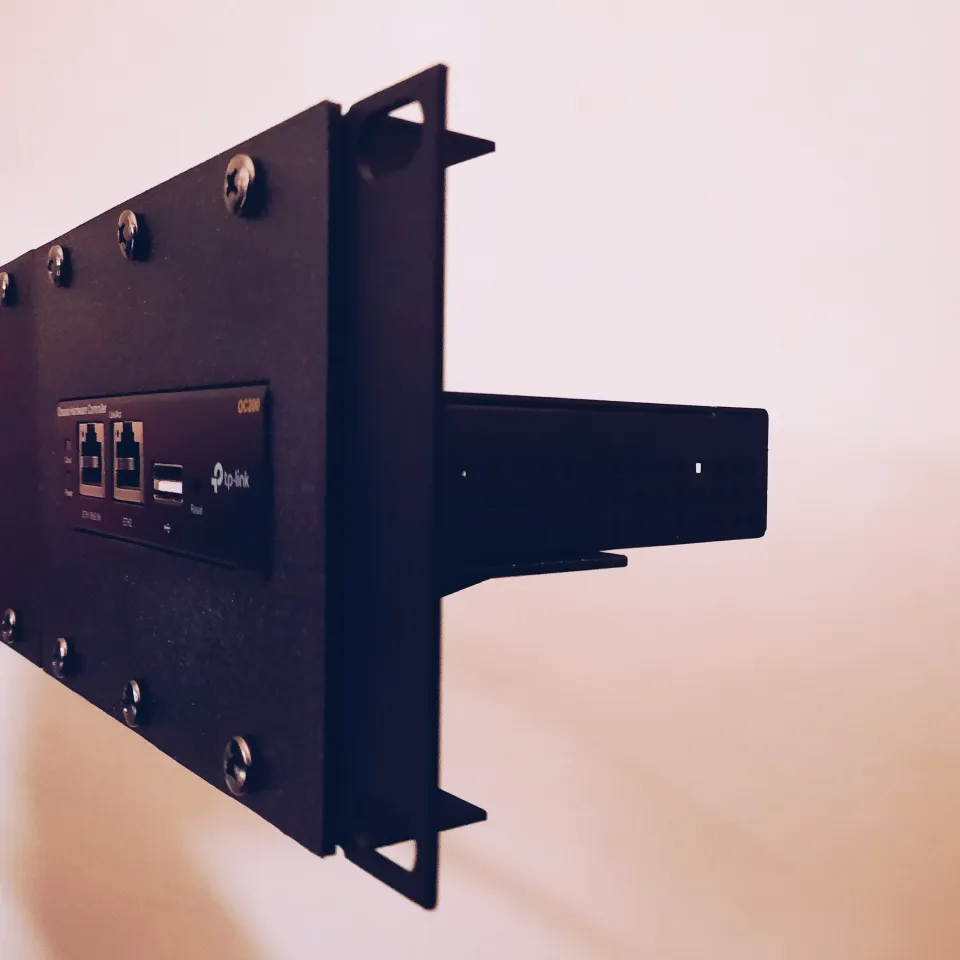 I made a custom rack mount for the router and controller : r/TPLink_Omada