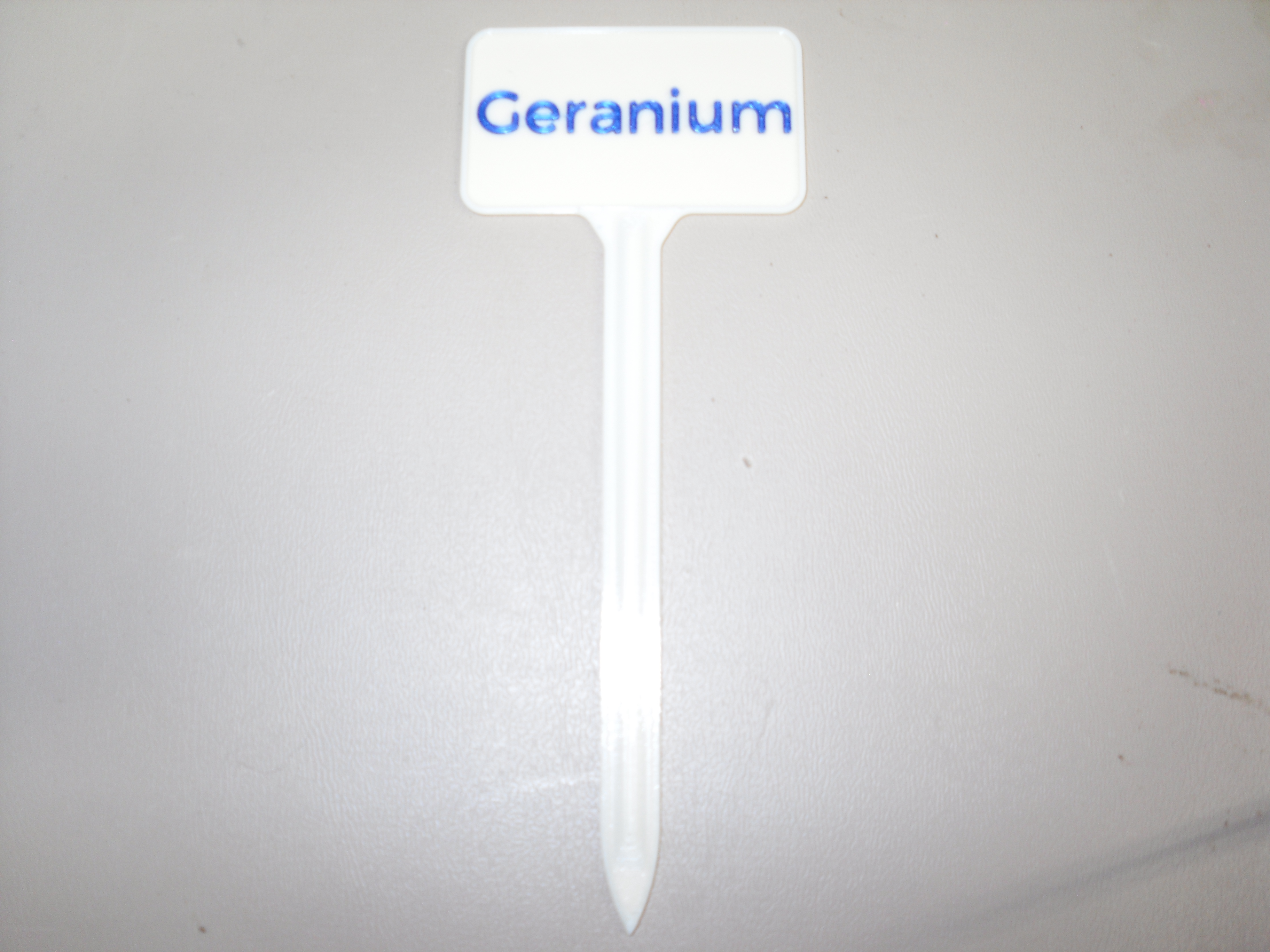 Plant Label Geranium