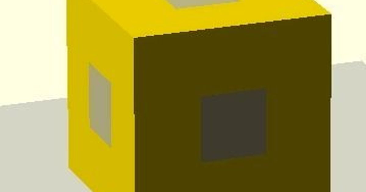 MultiPart Calibration Cube by brockhold Download free STL model