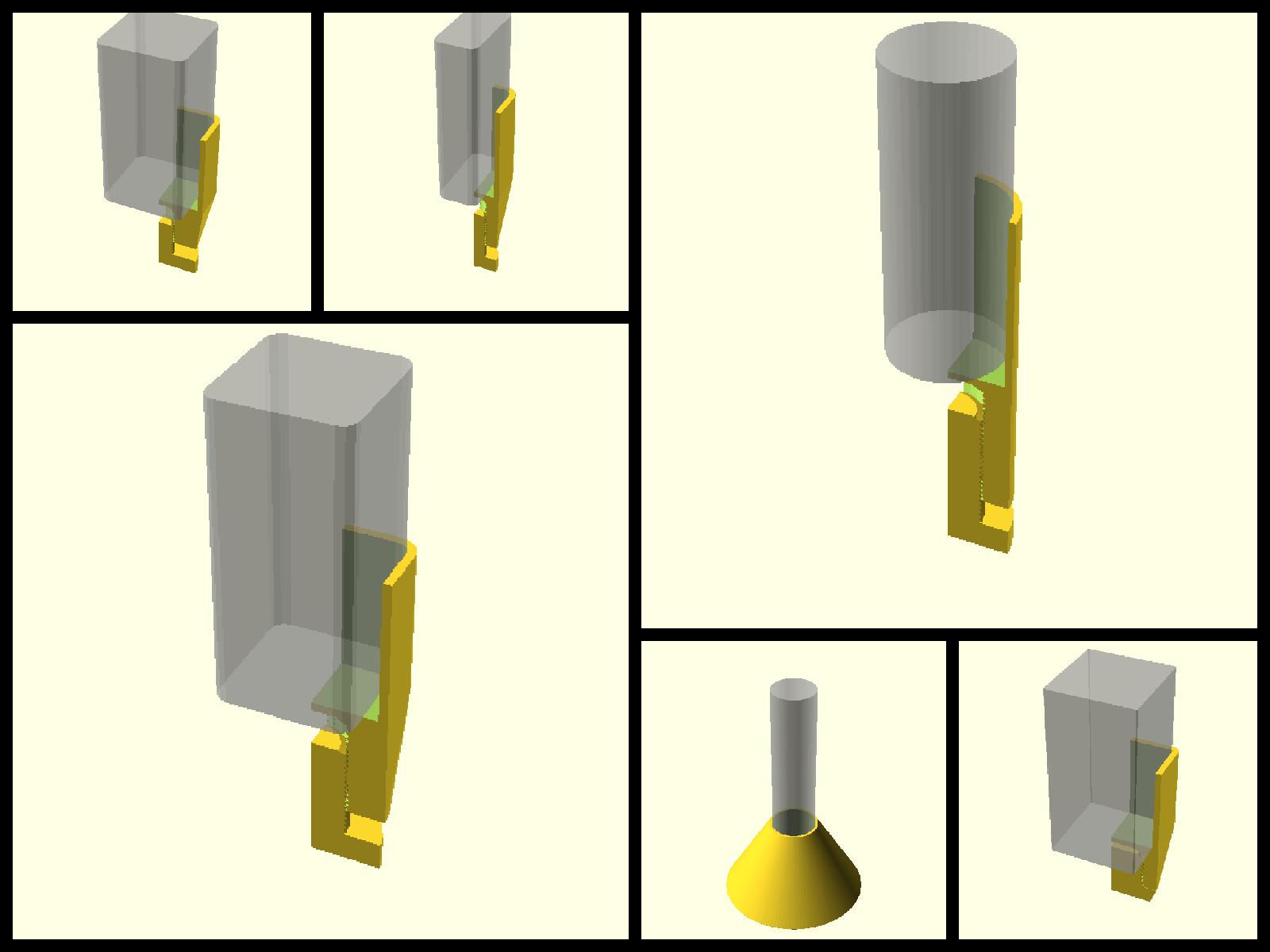 Customizable Furniture Leg Extension by Yann Büchau Download free STL model