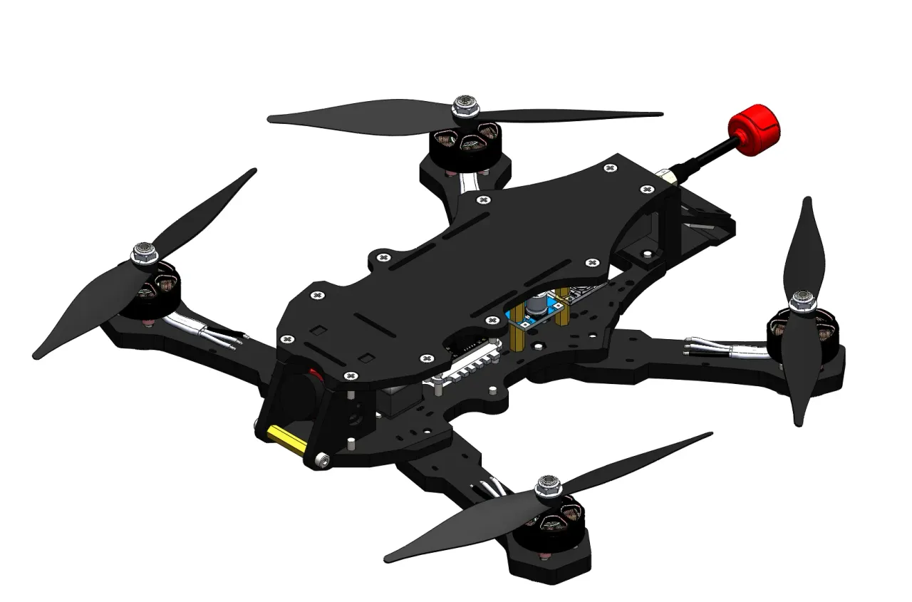 Solidworks Designing A Drone Drone Design 3D Model