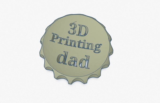 3D Printing dad Makercoin