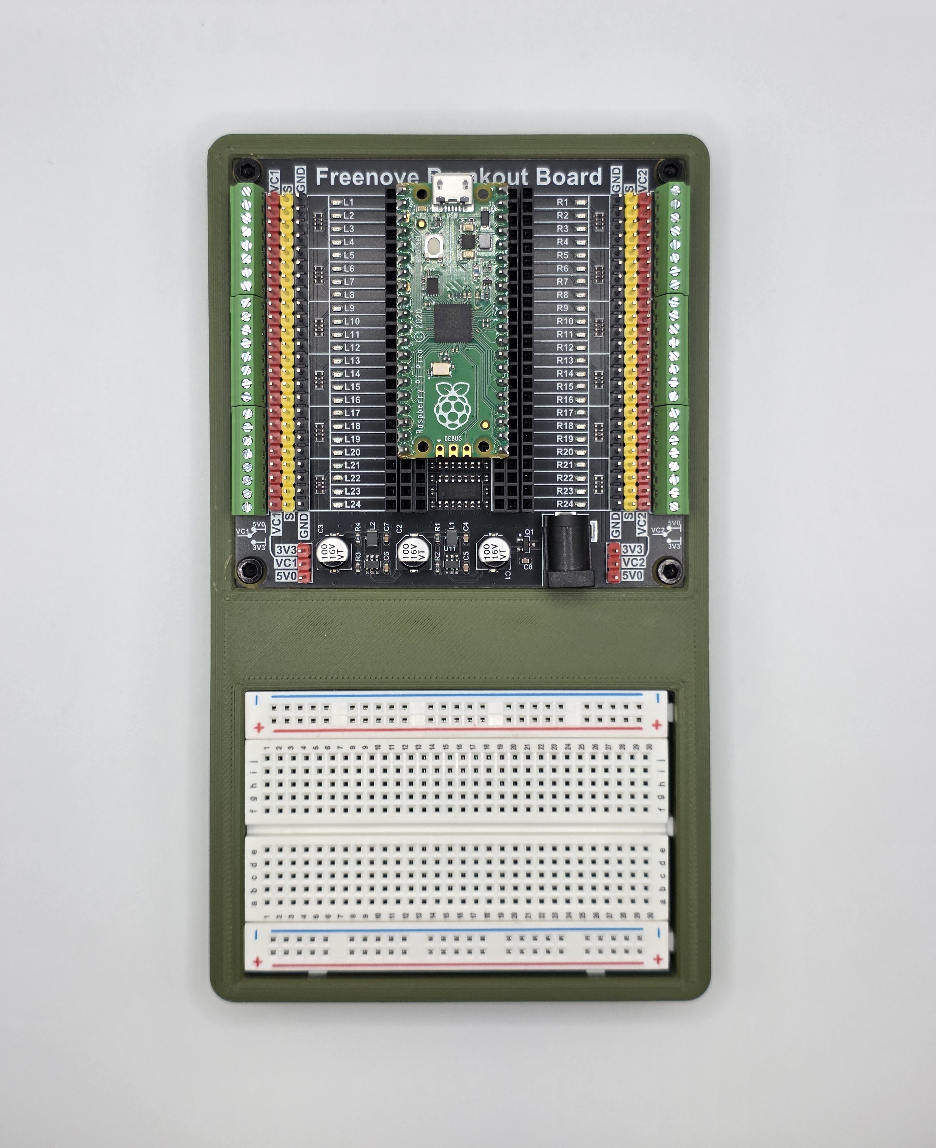 Miniatura 4 do modelo 3D Raspberry Pi Pico Breadboard Base