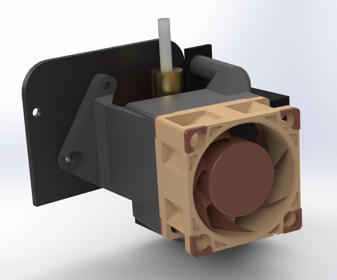 Hotend fan duct upgrade Ender 3 V2 by Svenn Inge Download free STL model