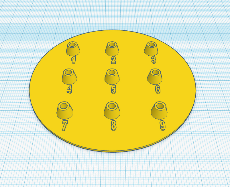 SEM pins/samples holder insert for 85 mm Petri dish V3.1 by