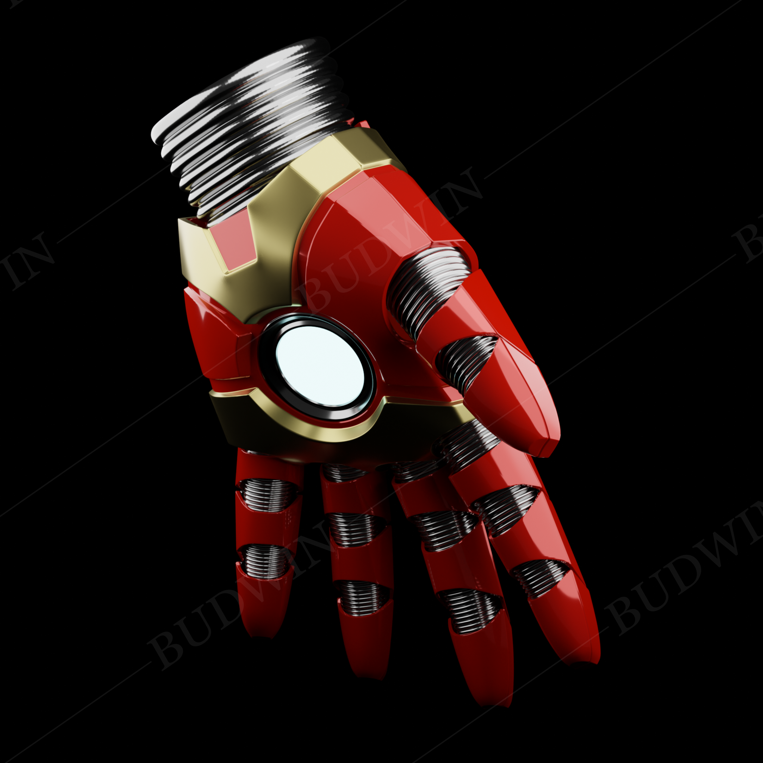 Miniatura 11 do modelo 3D Iron-man Hand set