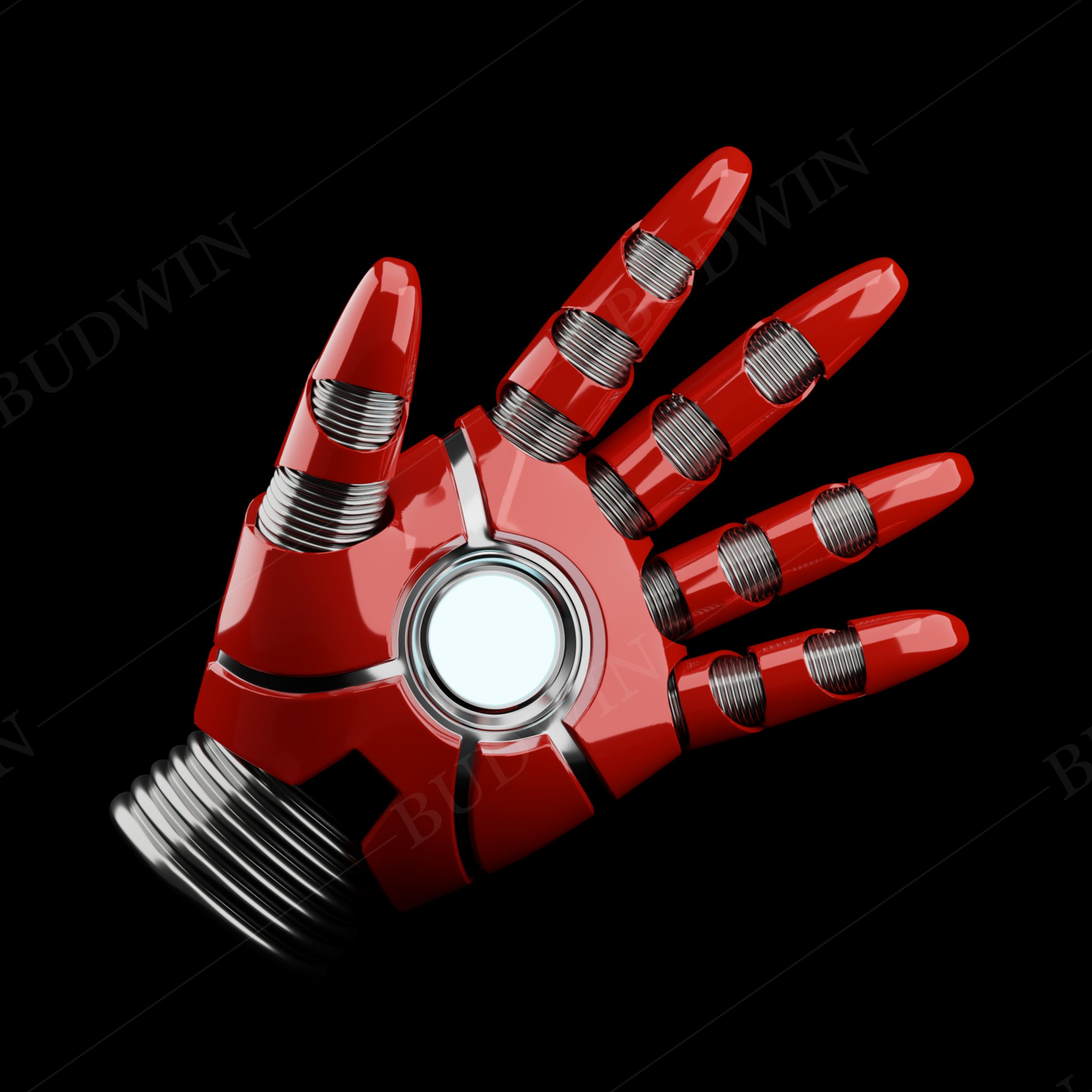 Miniatura 2 do modelo 3D Iron-man Hand set