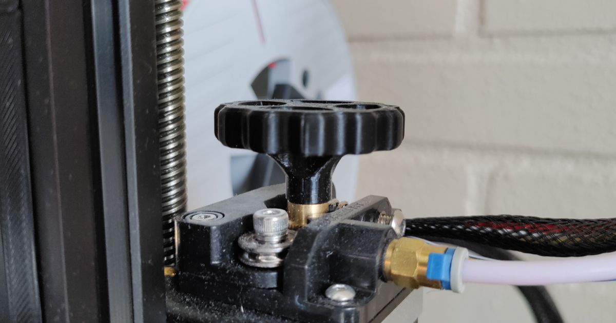 Creality Ender Extruder Knob by ellegamee Download free STL model