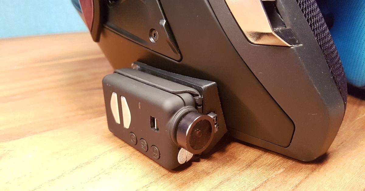 Mobius Camera Helmet mount Block by Snafky Download free STL model