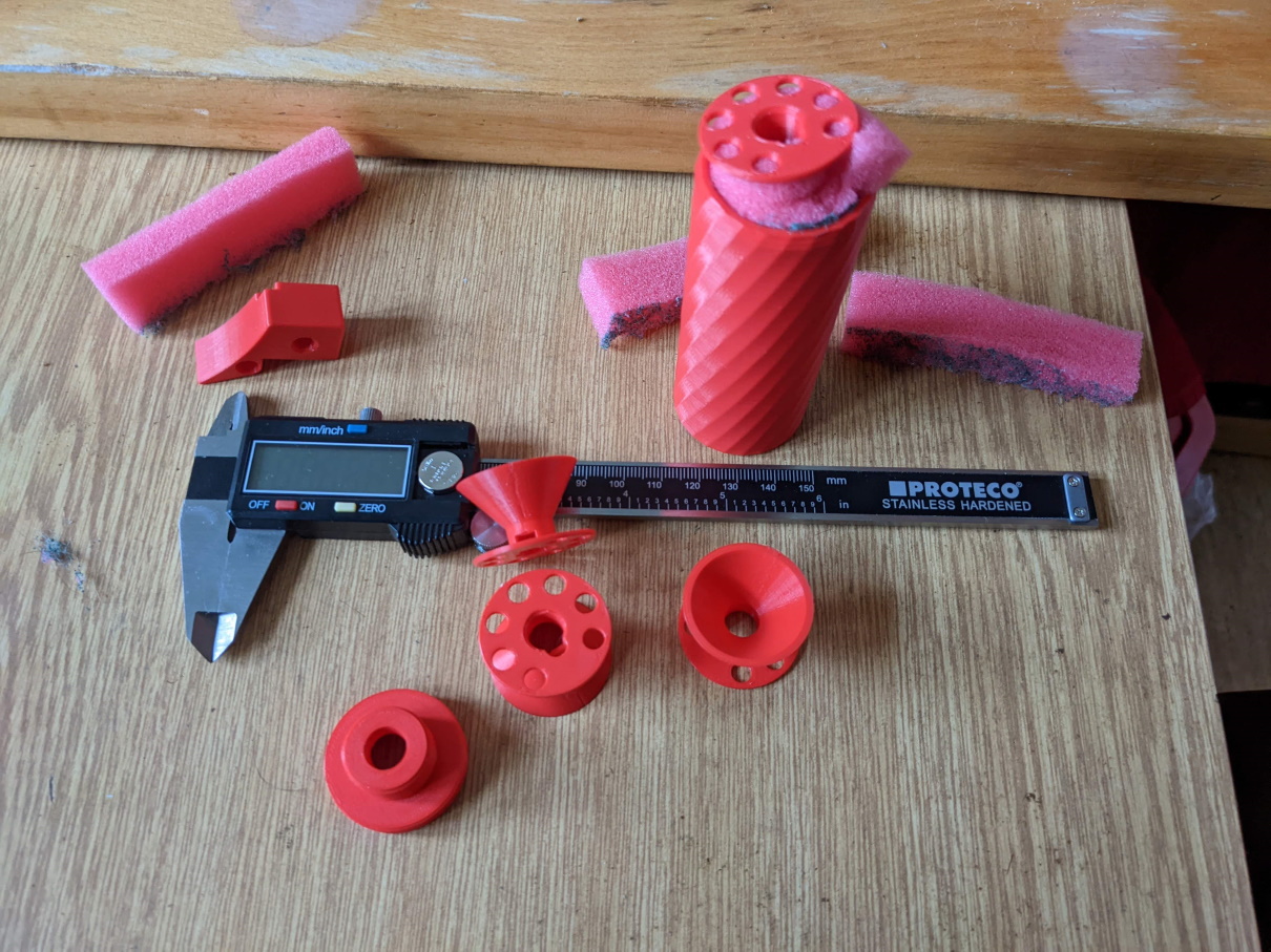 Silencer for PP750 cal. 5.5 mm (.22") K-baffle design