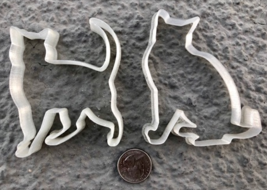 Cat Cookie Cutter 3D model thumbnail