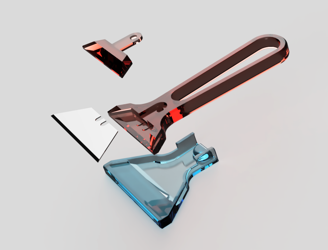 Utility Blade Scraper by BTR3D Download free STL model