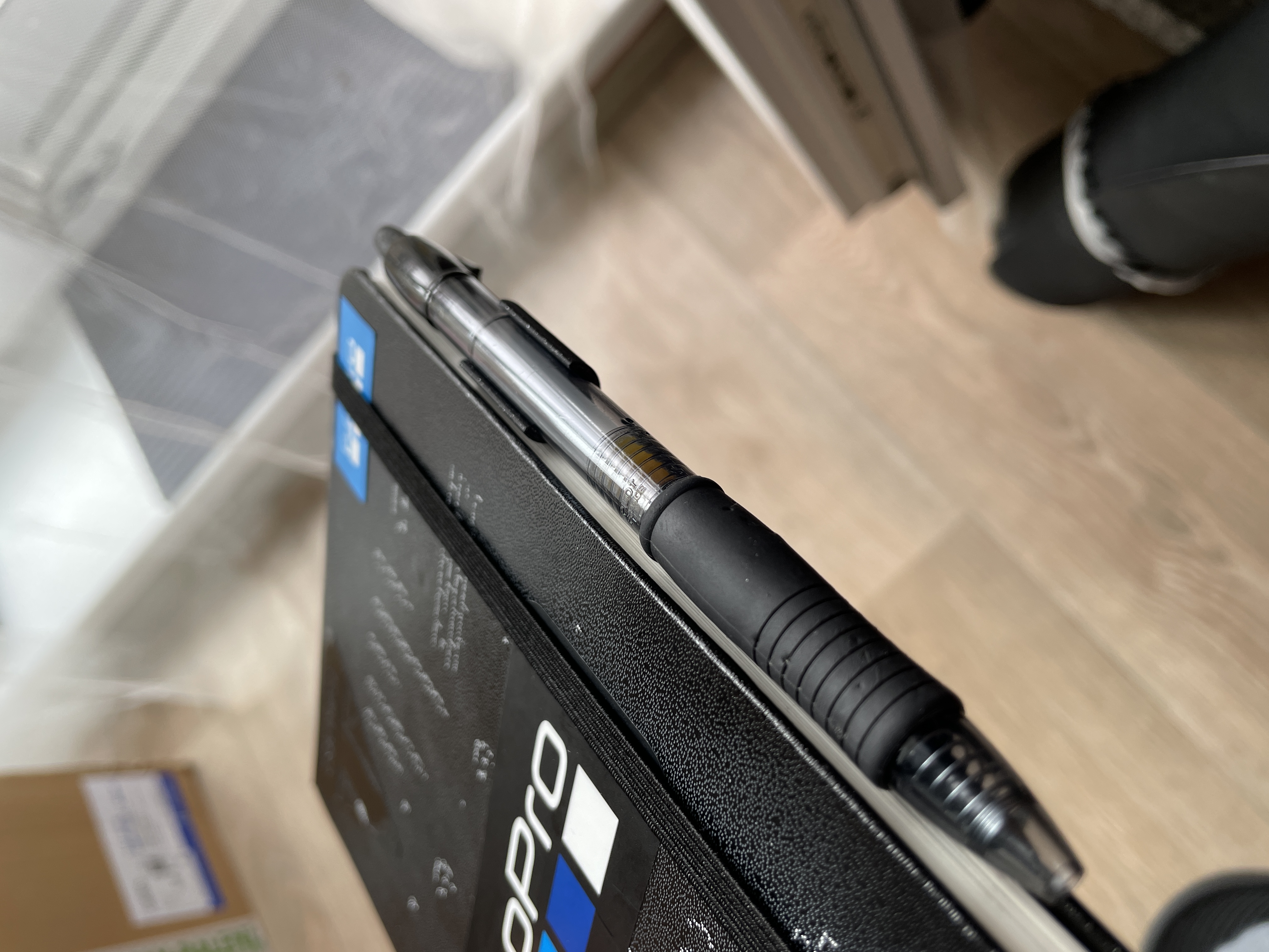 Pen clip for notebook (Pilot G-2)