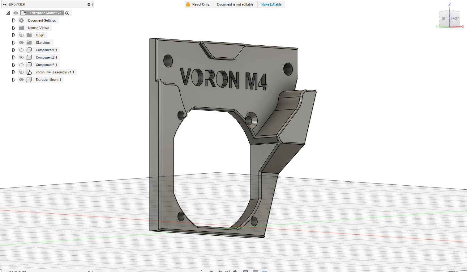 Voron M4 Extruder Mount for the FLSUN QQS PRO