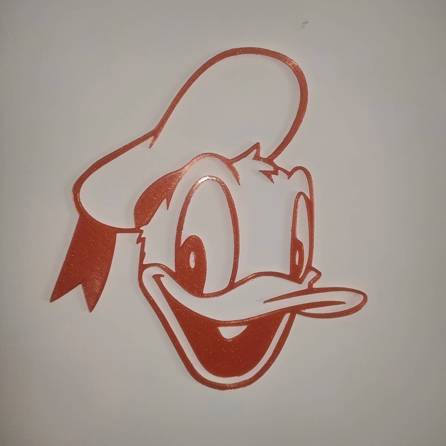 donald duck face wallart