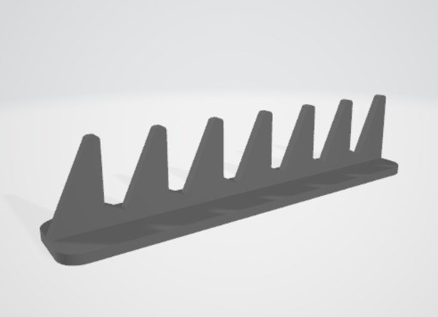 Wrench Rack 6 Slots By Shane Jamerson Download Free STL Model   Wrench Rack 