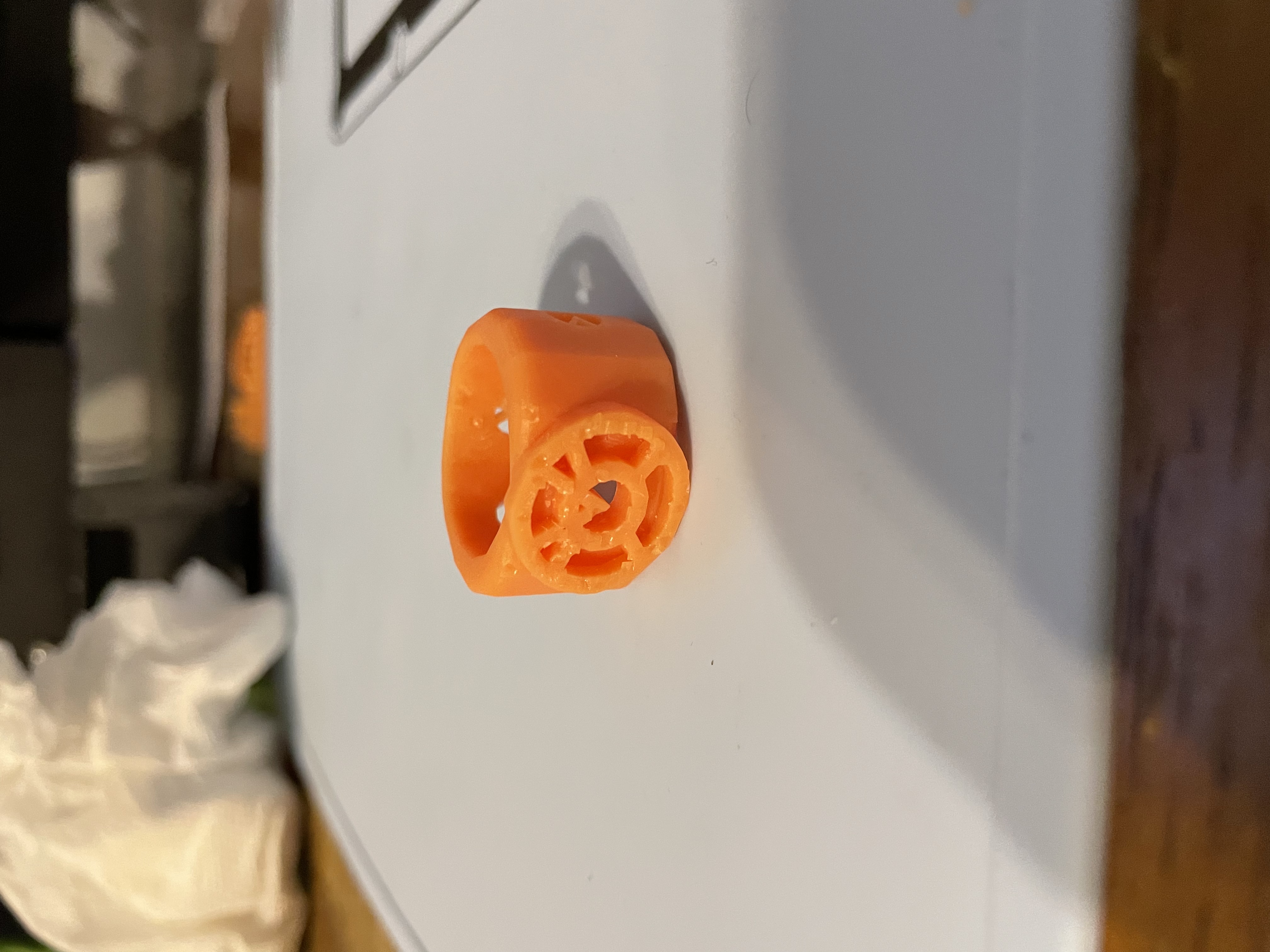 3D Printable Orange Lantern Ring New by KESHAV MEHNDIRATTA