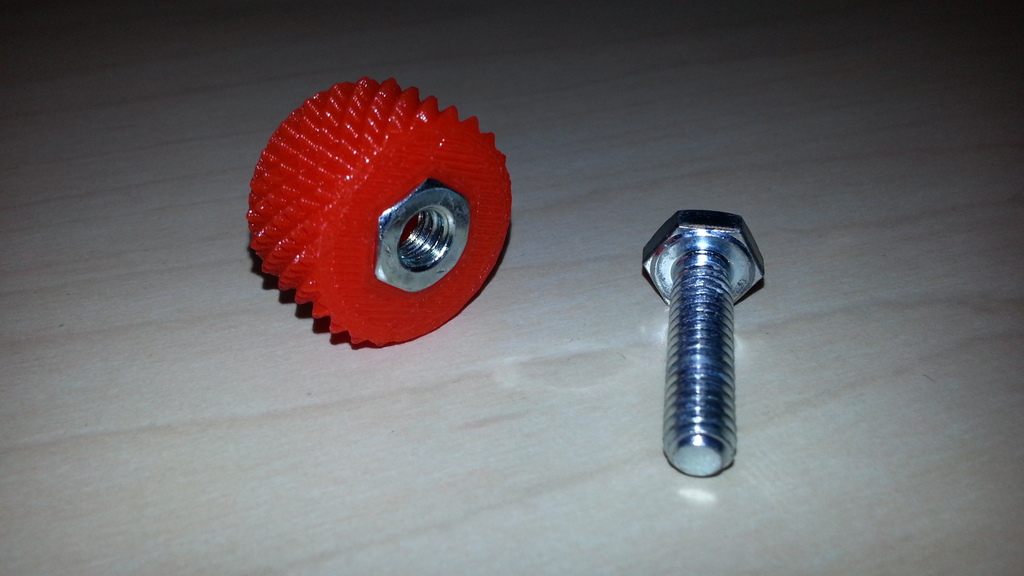 1" Diameter Knurled Knob for 1/4x20 nuts and bolts