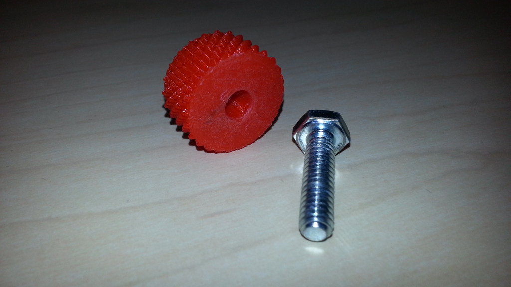 1" Diameter Knurled Knob for 1/4x20 nuts and bolts by Frugal Shave