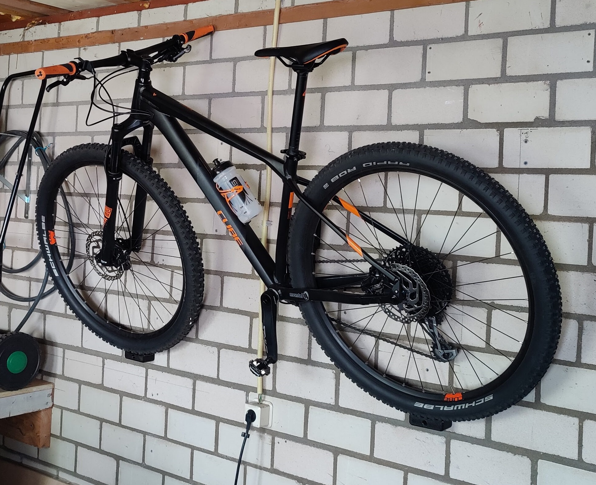 Bike wallmount assembly